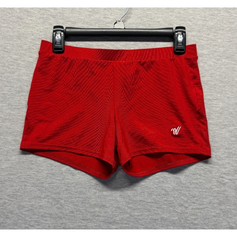 Varsity Spirit Cheerleading Athletic Shorts Women Medium Red Logo Gym & Training